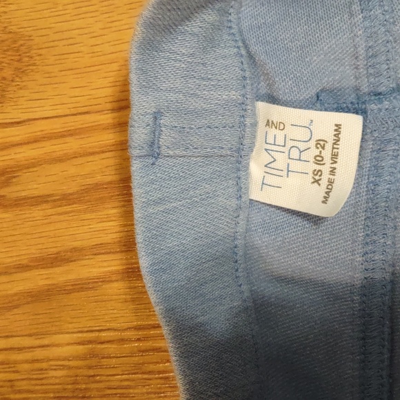 Time And Tru Pants Womens Sz XS Blue Jegging Pull On Faux Front Pocket Stretch - Picture 6 of 12